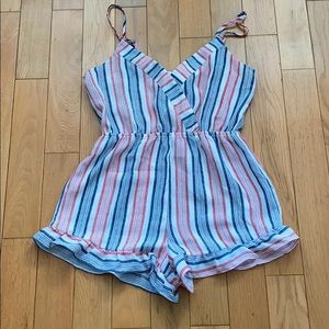 Red, white and blue romper